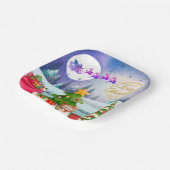 Snowman Frohe Weihnachtsbaumgeschenke & Glückliche Pappteller (Gewinkelt)