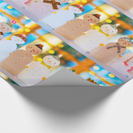 Snowman Fun Elegante Weihnachten 30" x 6' Geschenkpapier