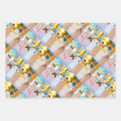 Snowman Fun Elegante Weihnachten Geschenkpapier Set (Vorderseite)