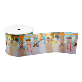 Snowman Fun Elegante Weihnachten Satinband