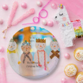 Snowman Fun Elegantes Weihnachtsfest Party Pappteller (Party)