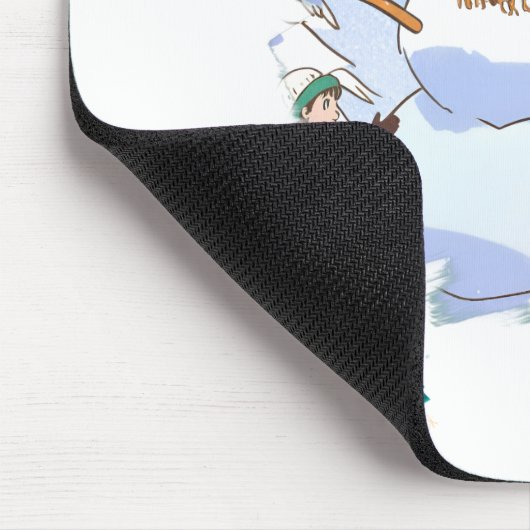 Snowman fun Mousepad (Ecke)