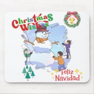 Snowman fun Mousepad