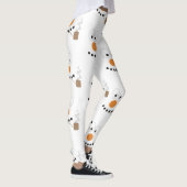Snowman Funny Face Niedlich Neuheit Weihnachtsmust Leggings (Rechts)