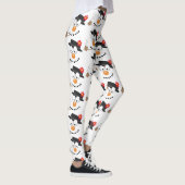 Snowman Funny Face Niedlich Neuheit Weihnachtsmust Leggings (Rechts)