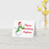 SNOWMAN FÜR MEIN NEPHEW BEI CHRISTMAS KARTE (Gelbe Blume)