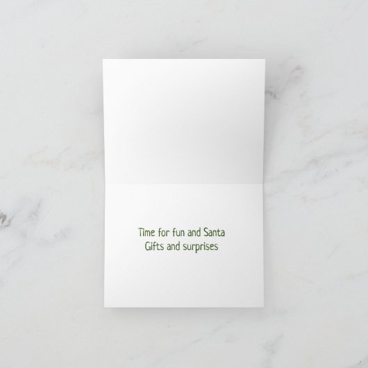 SNOWMAN FÜR MEIN NEPHEW BEI CHRISTMAS KARTE (Innenseite)