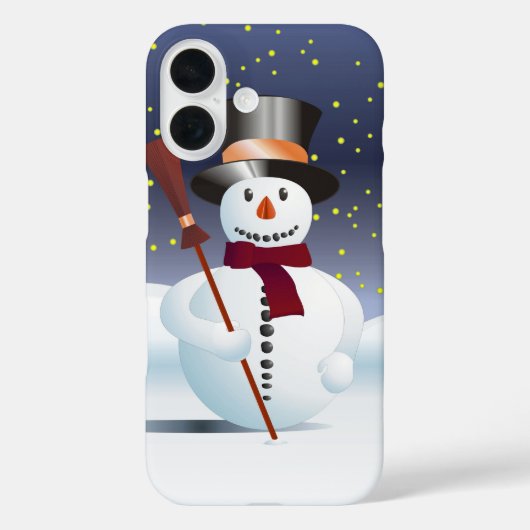 Snowman für Weihnachten Case-Mate iPhone Hülle (Rückseite)