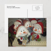 Snowman Gaggle Postkarte (Vorne/Hinten)