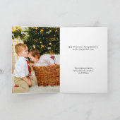 Snowman Gebäude Feiertagskarte (Innenseite)