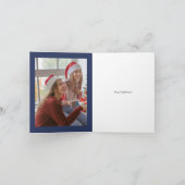 Snowman Gebäude Feiertagskarte (Innenseite)