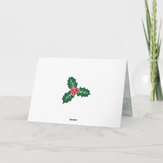 Snowman Gebäude Feiertagskarte (Rückseite)