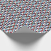 Snowman-Geist Geschenkpapier (Ecke)