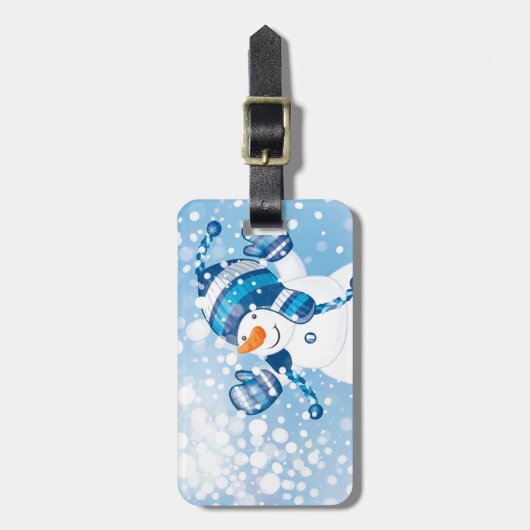 Snowman Gepäckanhänger (Vorderseite vertikal)