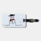 Snowman Gepäckanhänger (Rückseite horizontal)