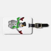 Snowman Gepäckanhänger (Vorderseite horizontal)