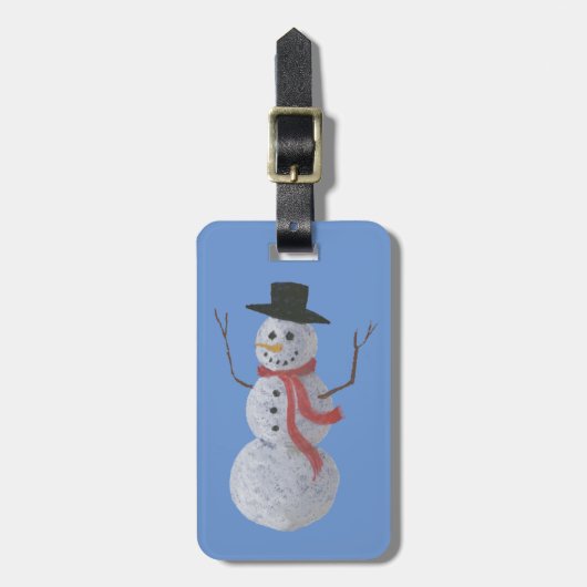Snowman Gepäckanhänger (Vorderseite vertikal)