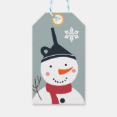 Snowman Geschenkanhänger (Vorderseite)