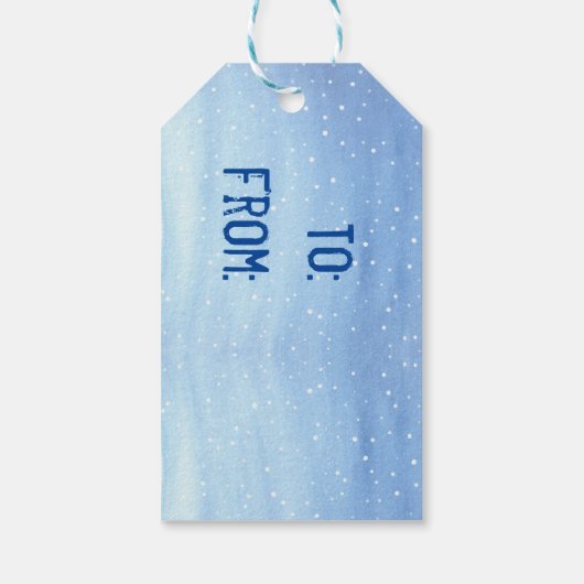 Snowman Geschenkanhänger (Rückseite)