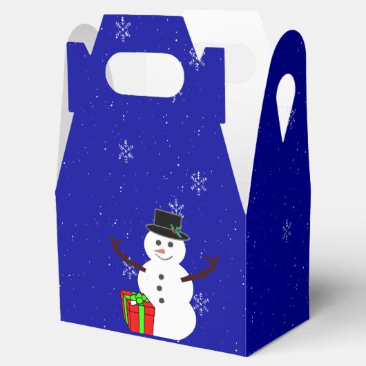 Snowman-Geschenkboxen Geschenkschachtel (Geöffnet)