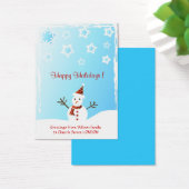 Snowman - Geschenkkarte (Schreibtisch)