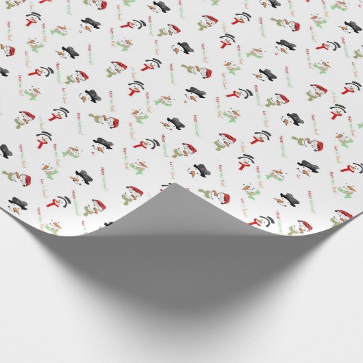 Snowman Geschenkpapier (Ecke)