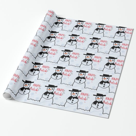 Snowman Geschenkpapier (Ungerollt)