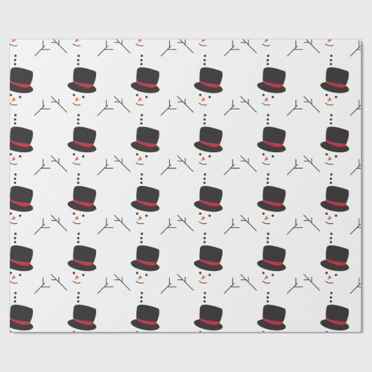 Snowman Geschenkpapier (Flach)