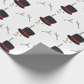 Snowman Geschenkpapier (Ecke)