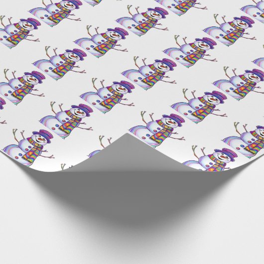 Snowman Geschenkpapier (Ecke)