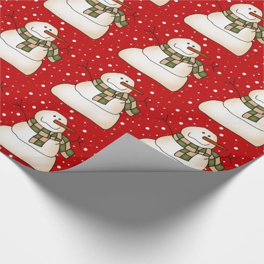 Snowman Geschenkpapier (Ecke)