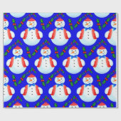 Snowman Geschenkpapier (Flach)