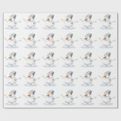 Snowman Geschenkpapier (Flach)