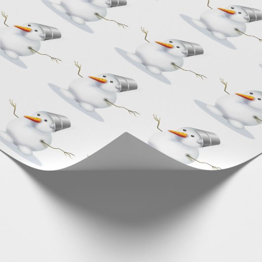 Snowman Geschenkpapier (Ecke)