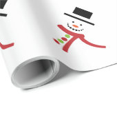 Snowman Geschenkpapier (Rolleneckpunkt)