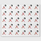 Snowman Geschenkpapier (Flach)