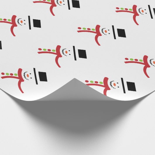 Snowman Geschenkpapier (Ecke)