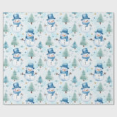 Snowman Geschenkpapier (Flach)