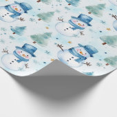 Snowman Geschenkpapier (Ecke)
