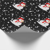 "Snowman" Geschenkpapier (Ecke)