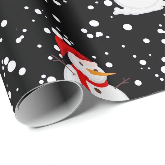 "Snowman" Geschenkpapier (Rolleneckpunkt)