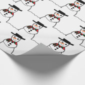 Snowman Geschenkpapier (Ecke)