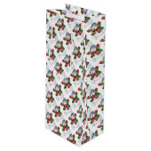 Snowman Geschenktüte Für Weinflaschen (Vorderseite Schrägansicht)