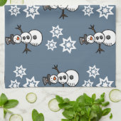 Snowman Geschirrtuch (Gefaltet)