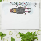 Snowman Geschirrtuch (Gefaltet)