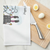 Snowman Geschirrtuch (Viertel Falte)