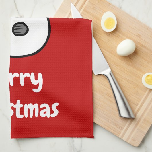 Snowman Geschirrtuch (Viertel Falte)