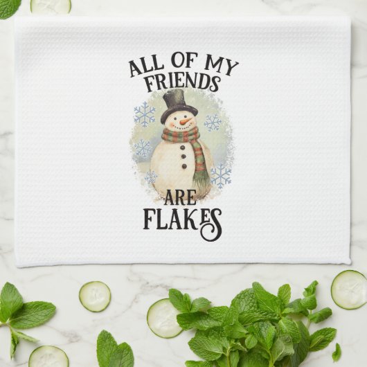 Snowman Geschirrtuch (Gefaltet)