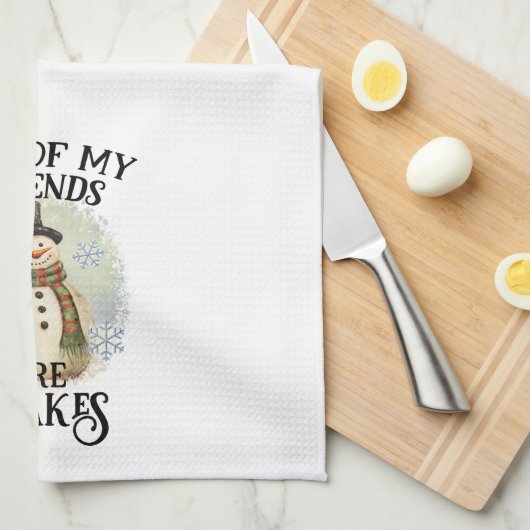 Snowman Geschirrtuch (Viertel Falte)