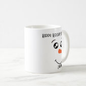 SNOWMAN-GESICHT PERSONALISIERT MUG KAFFEETASSE (VorderseiteRechts)